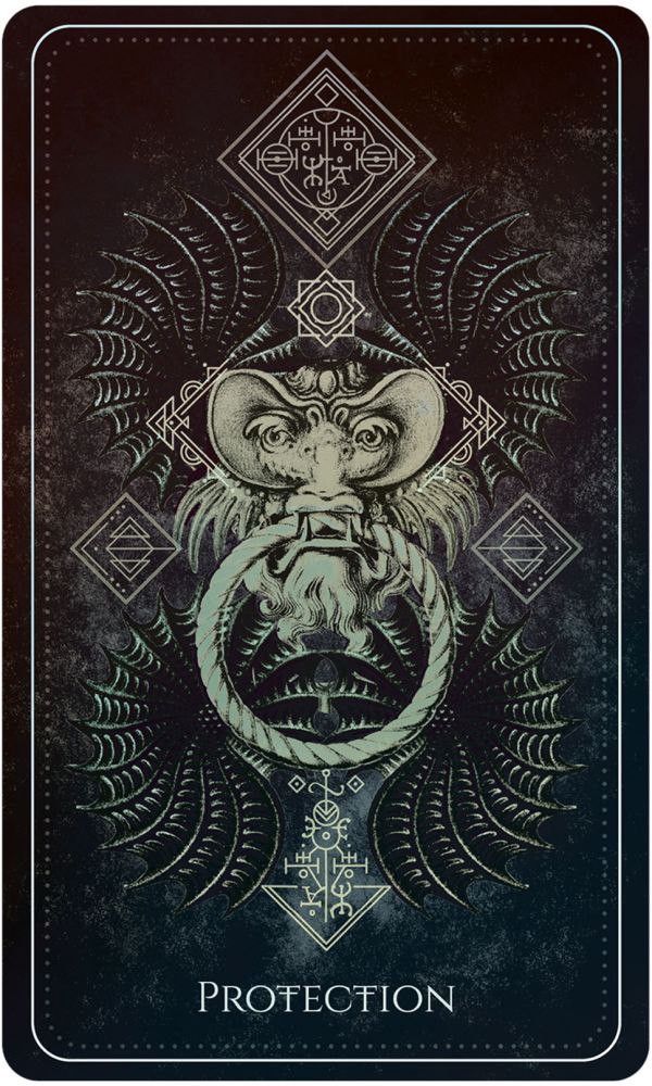 Talisman Oracle card showing the deck's detailed artistic vision — Eternal Spirit