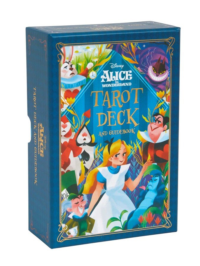 Alice in Wonderland Tarot box with illustrated Alice and Cheshire Cat — Eternal Spirit