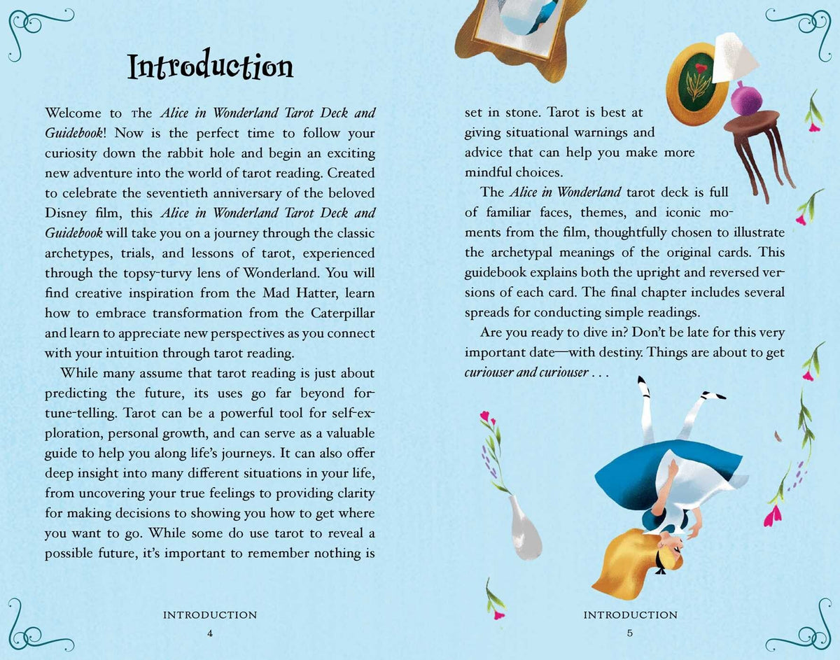 Alice in Wonderland Tarot card displaying the deck's hand-painted illustrations — Eternal Spirit