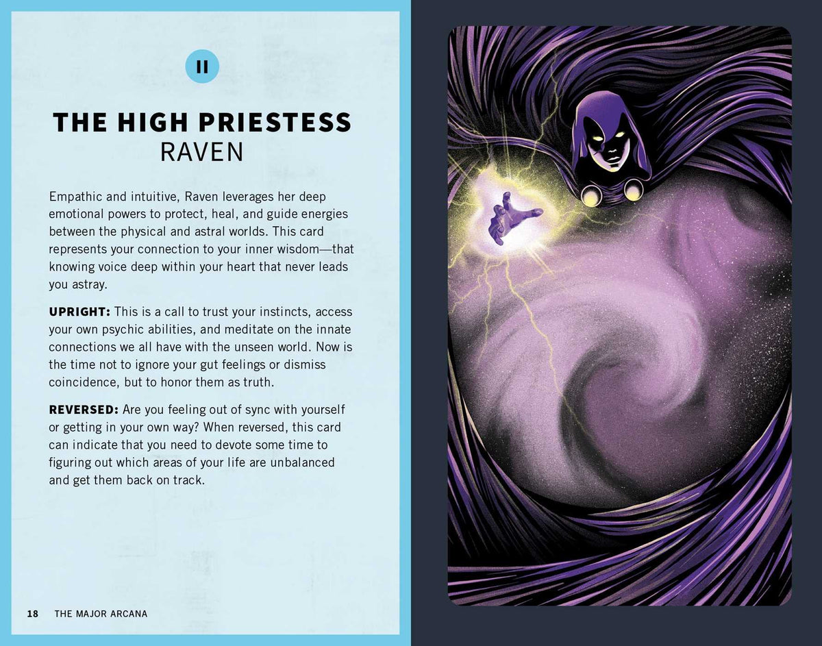 The DC Tarot card reflecting the deck's transcendent artwork — Eternal Spirit