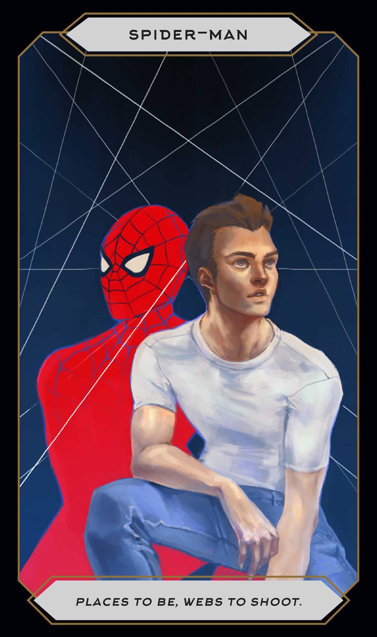 Magic of Marvel Oracle card sharing the deck's luminous illustration style — Eternal Spirit