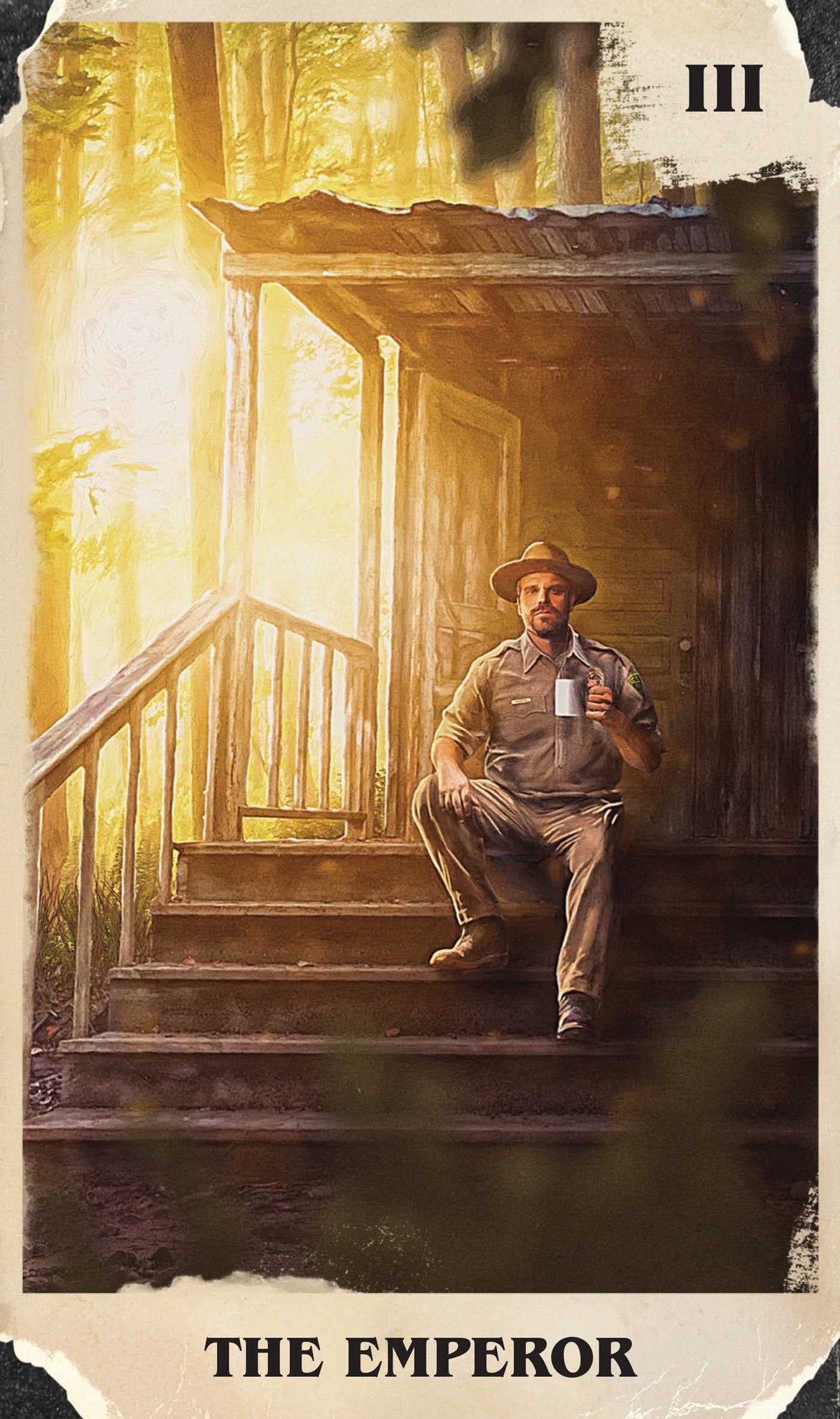 Stranger Things Tarot card showing the deck's detailed artistic vision — Eternal Spirit