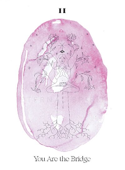 Messages From The Heart Of The Divine Oracle deck, You Are the Bridge card with Pisces symbol and — Eternal Spirit