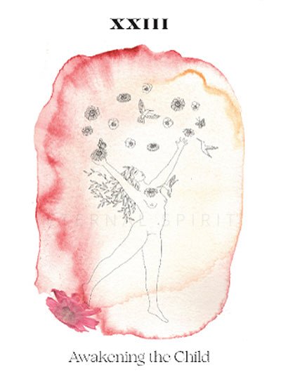 Messages from the Heart of the Divine Oracle card displaying the deck's hand-painted illustrations — Eternal Spirit