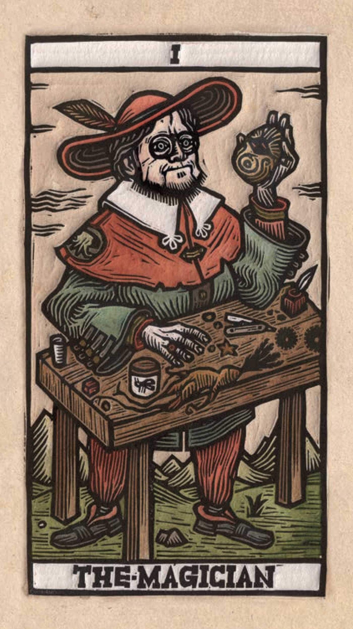 Sample card from the Tarot del Toro tarot deck — Eternal Spirit