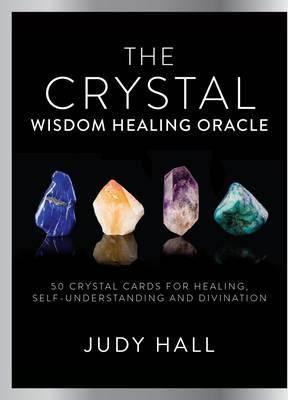 The Crystal Wisdom Healing Oracle blue box by Judy Hall, 50 crystal cards — Eternal Spirit