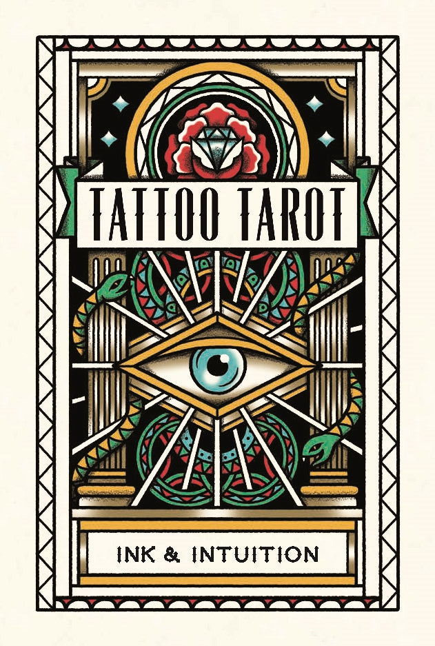 Tattoo Tarot: Ink & Intuition Tarot Cards by Diana McMahon Collis and Oliver Munden, box cover