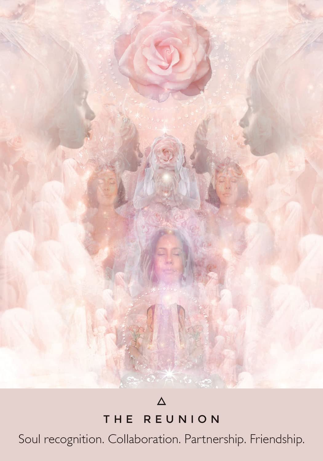The Rose Oracle card presenting the deck's visionary illustrations — Eternal Spirit
