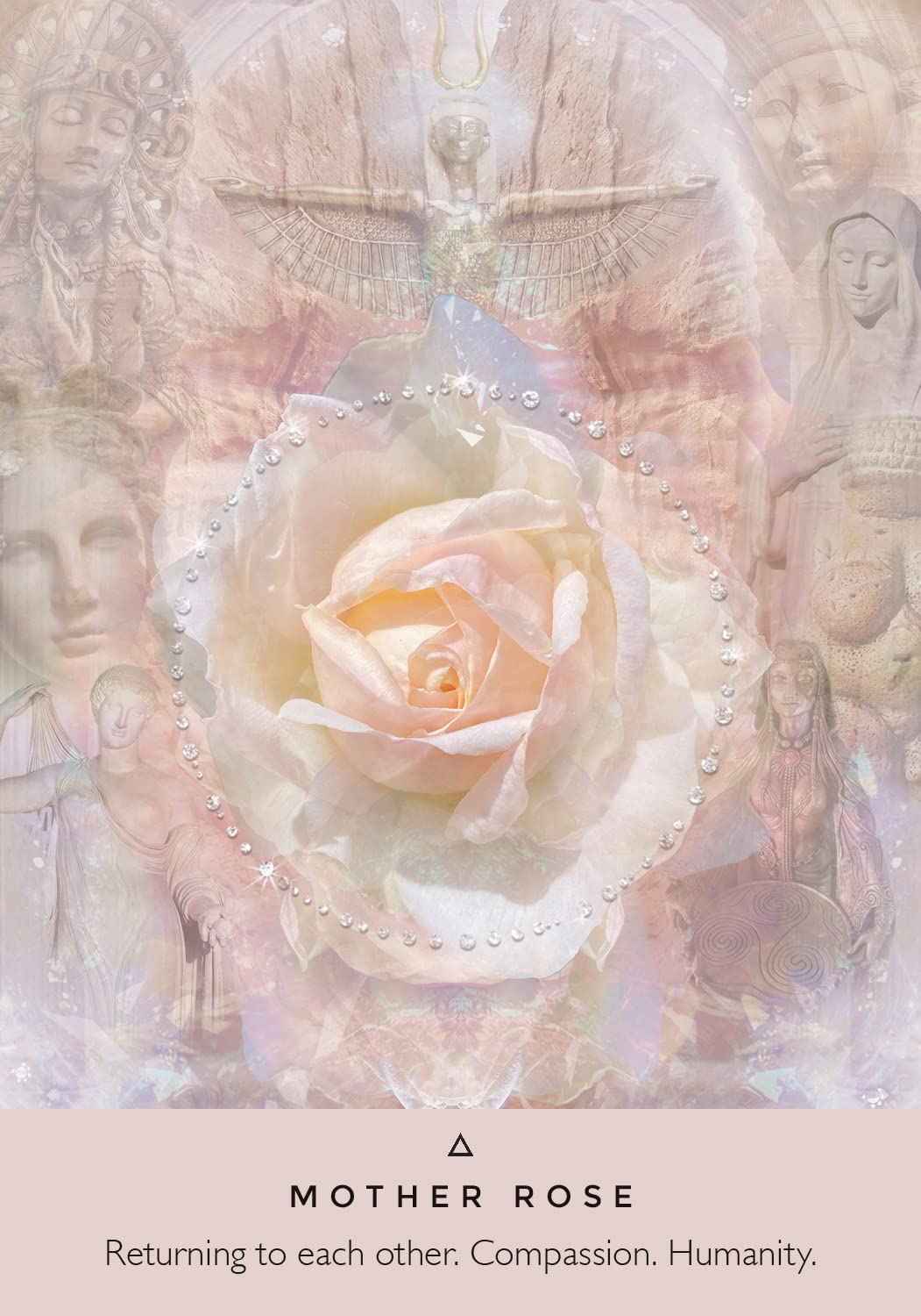 The Rose Oracle card offering a glimpse of the deck's sacred imagery — Eternal Spirit