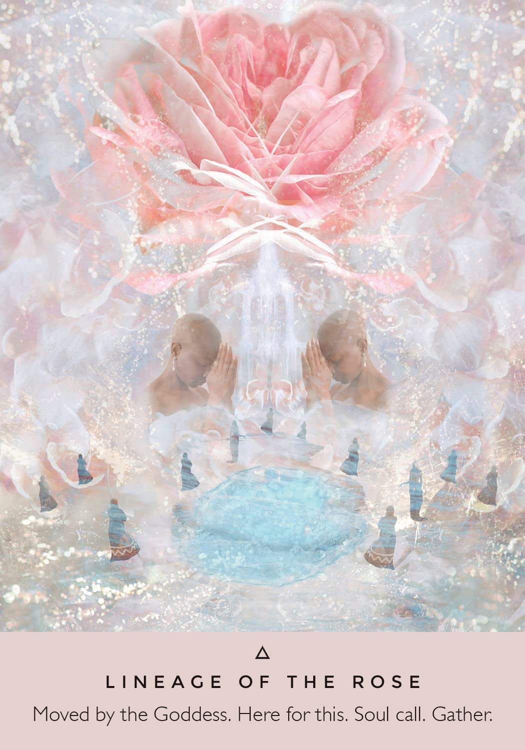 The Rose Oracle card showing the deck's detailed artistic vision — Eternal Spirit