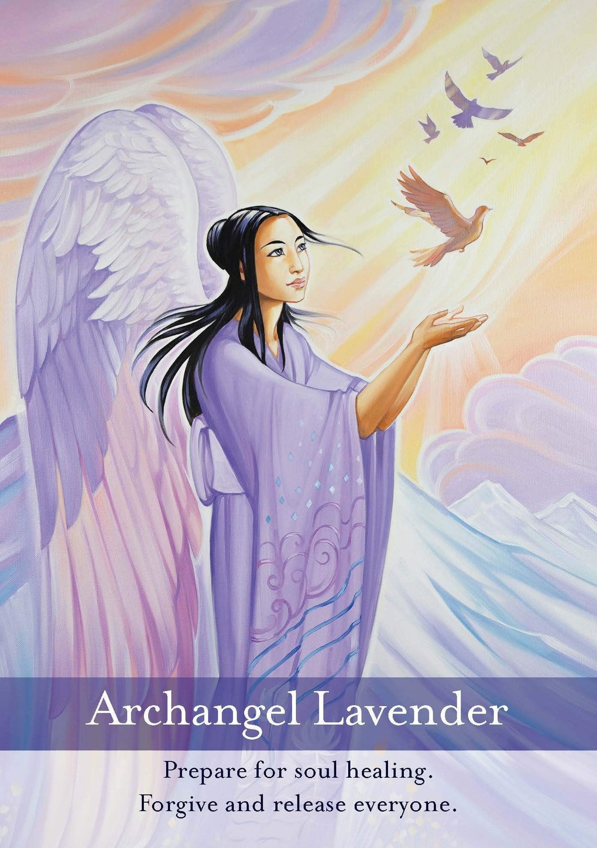 Archangel Lavender card, Prepare for Soul Healing message — Eternal Spirit
