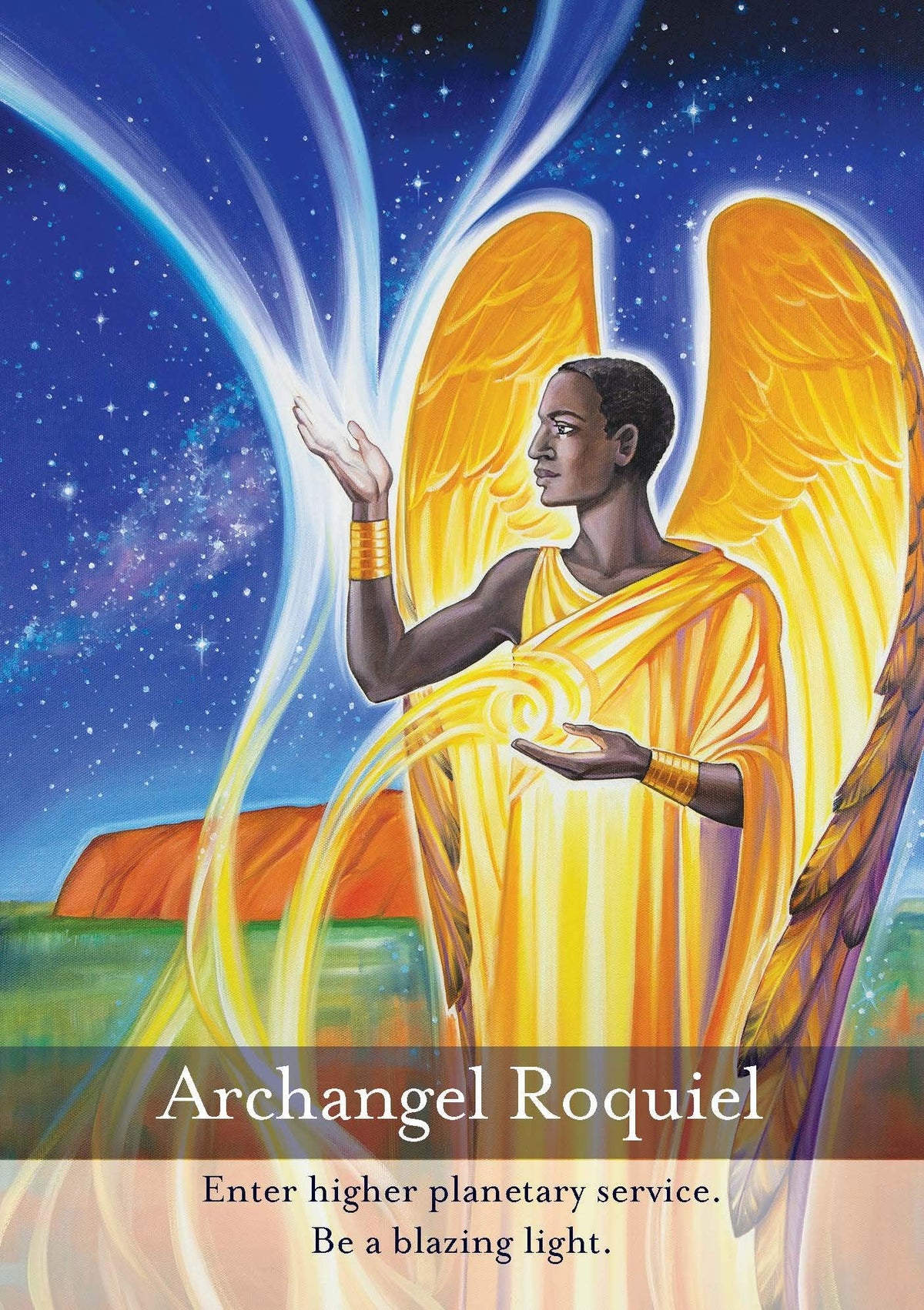 Archangel Oracle card featuring the deck's enchanting card art — Eternal Spirit