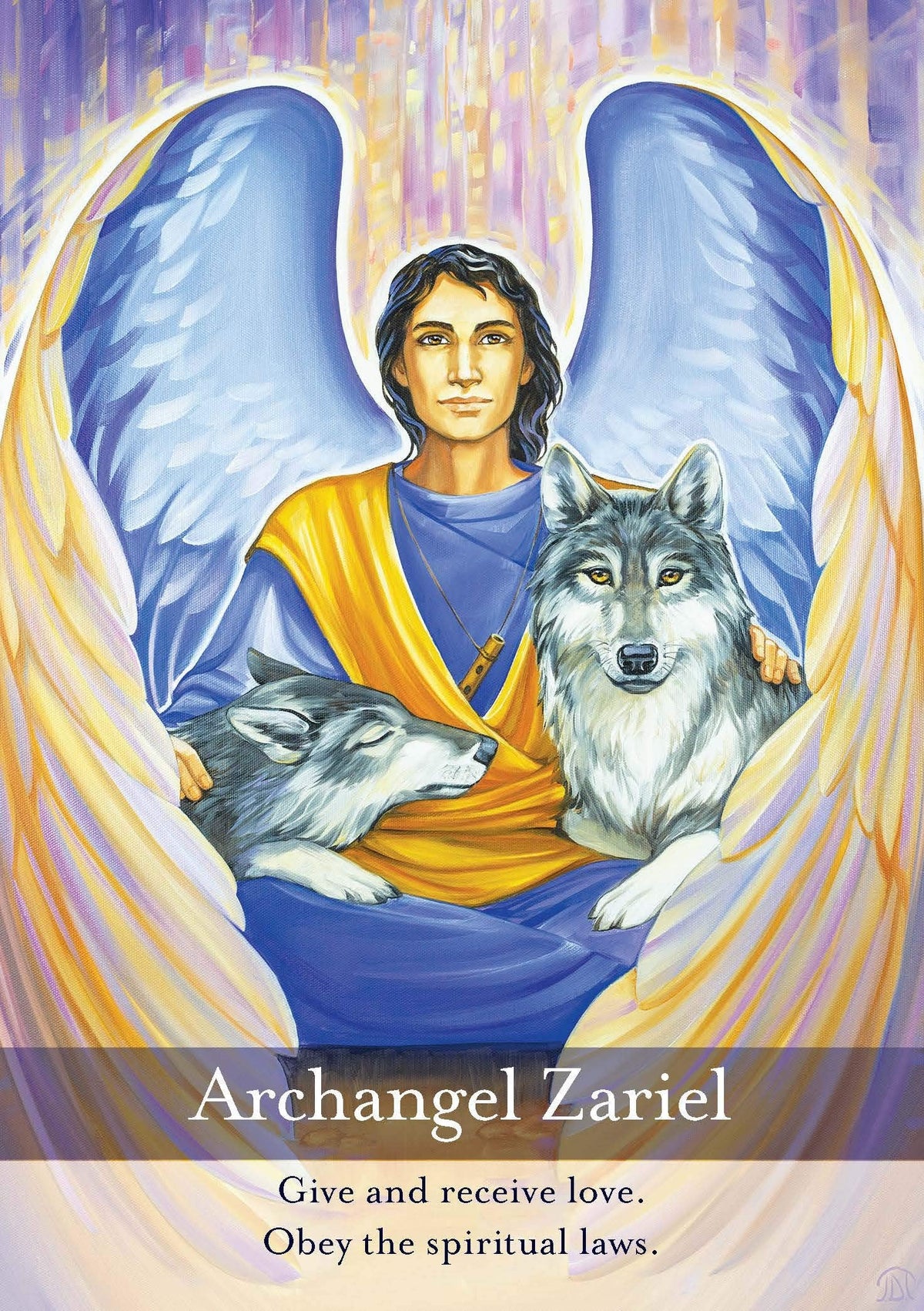 Archangel Oracle card exploring the deck's contemplative imagery — Eternal Spirit