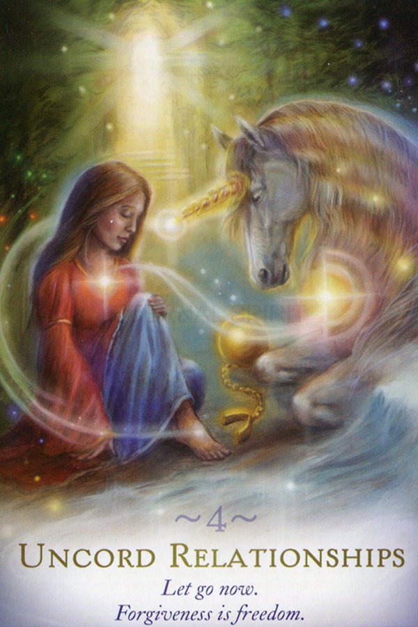 The Magic of Unicorns card offering a glimpse of the deck's sacred imagery — Eternal Spirit