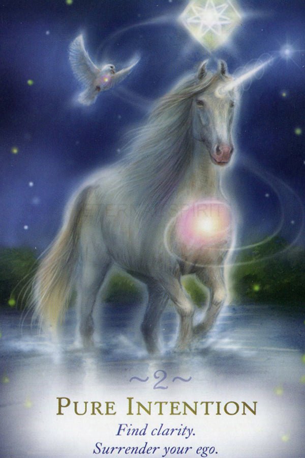 The Magic of Unicorns card unveiling the deck's spiritual symbolism — Eternal Spirit