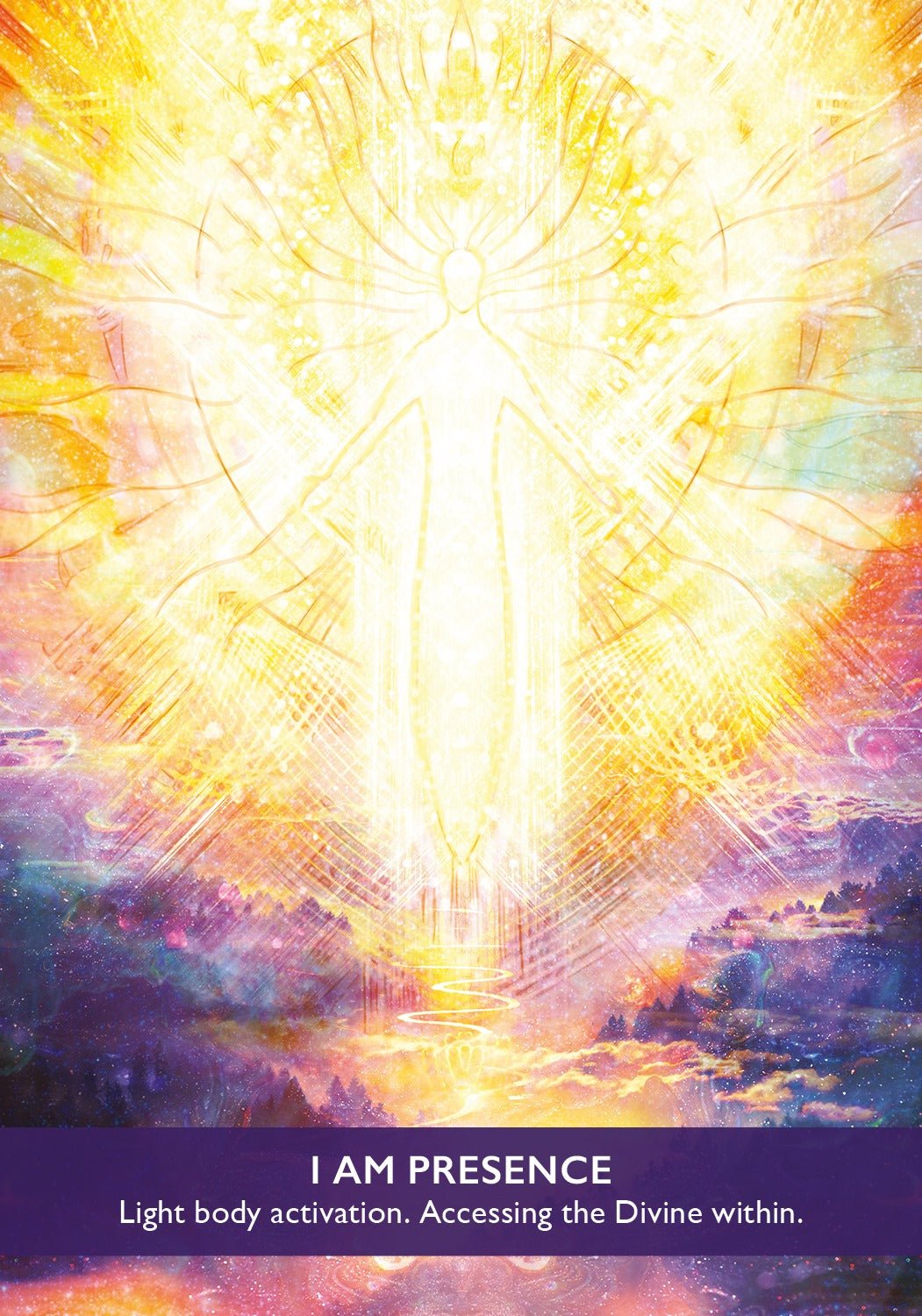 Gateway of Light Activation Cards card presenting the deck's visionary illustrations — Eternal Spirit