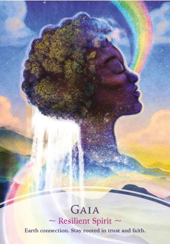 The Divine Masters Oracle card portraying the deck's otherworldly aesthetic — Eternal Spirit