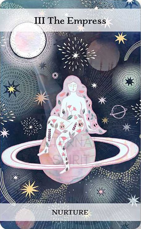 The Moon and Stars Tarot card showcasing the deck's evocative imagery — Eternal Spirit