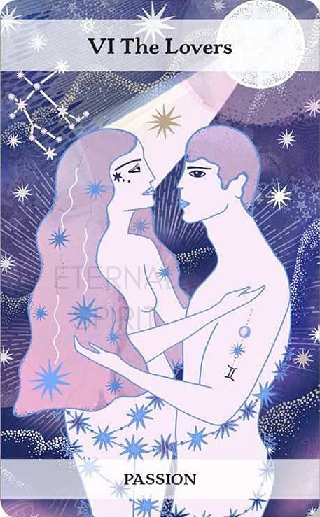 The Moon and Stars Tarot card highlighting the deck's symbolic art — Eternal Spirit