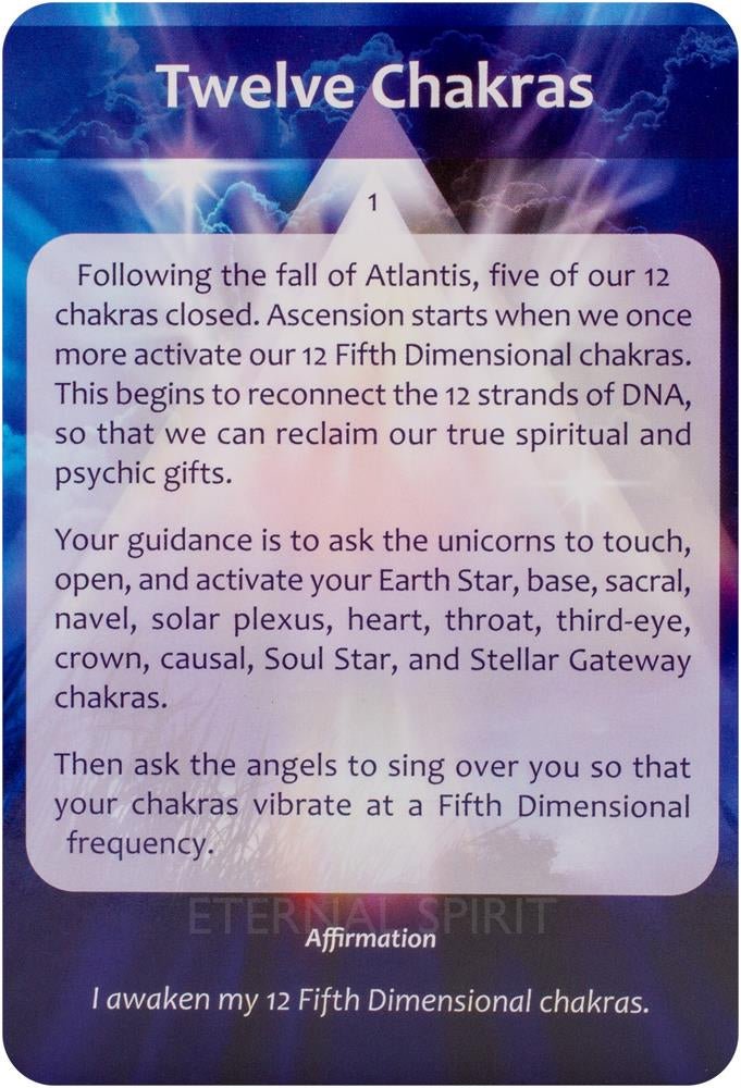 Ascension Cards card illuminating the deck's rich colour palette — Eternal Spirit