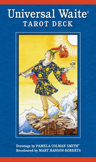 Universal Waite Tarot Cards, Rider tin edition, box cover
