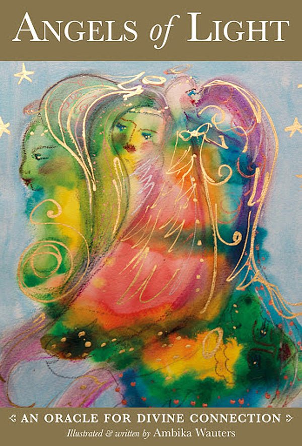 Angels of Light Oracle box with rainbow angel art and luminous wings — Eternal Spirit