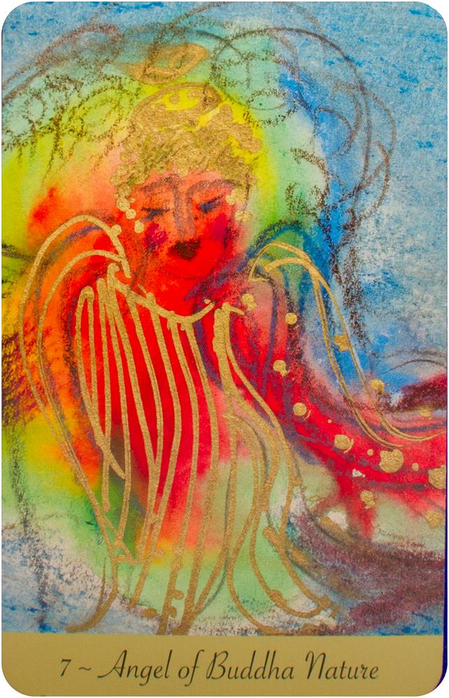 Angels of Light Oracle card illuminating the deck's rich colour palette — Eternal Spirit