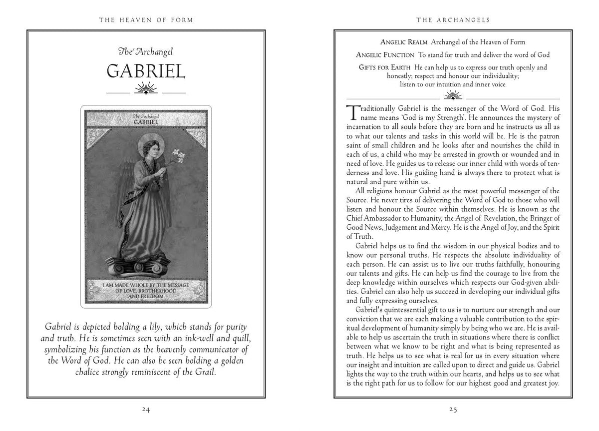 The Angel Oracle card showcasing the deck's evocative imagery — Eternal Spirit