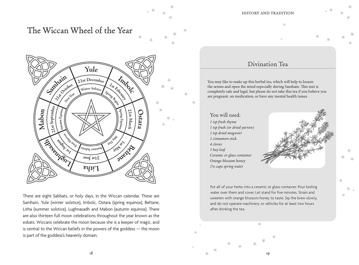 The Witches' Oracle card revealing the deck's mystical artwork — Eternal Spirit