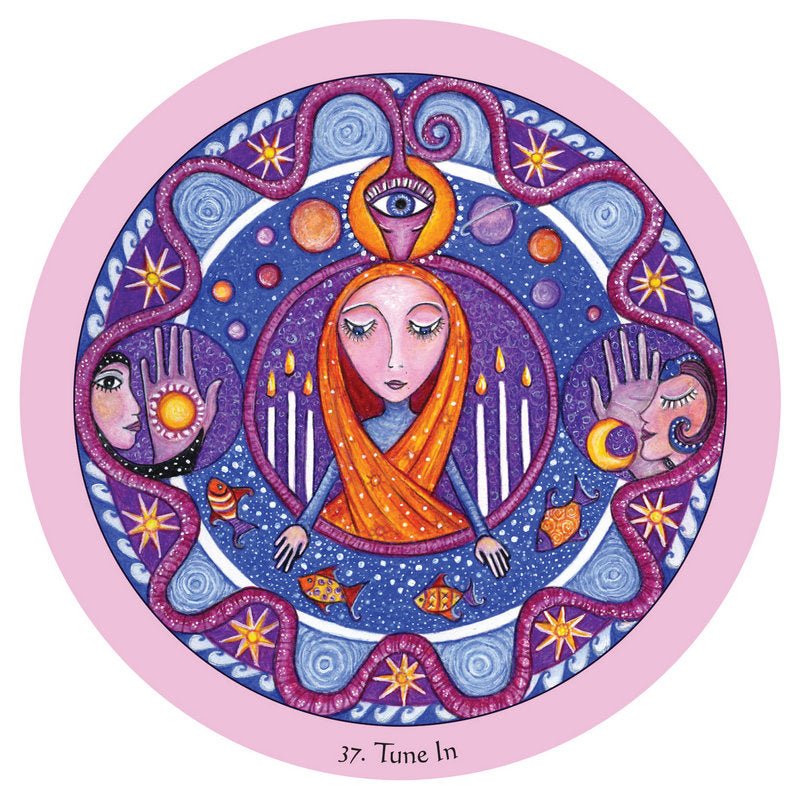 Mandala Healing Oracle card showcasing the deck's evocative imagery — Eternal Spirit