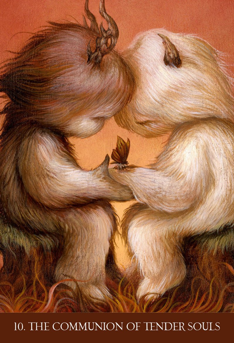 Into the Lonely Woods Oracle card portraying the deck's otherworldly aesthetic — Eternal Spirit