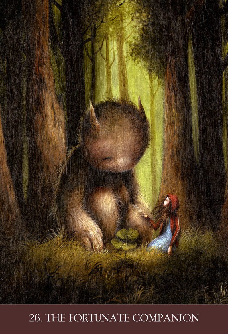Into the Lonely Woods Oracle card demonstrating the deck's inspired artistry — Eternal Spirit