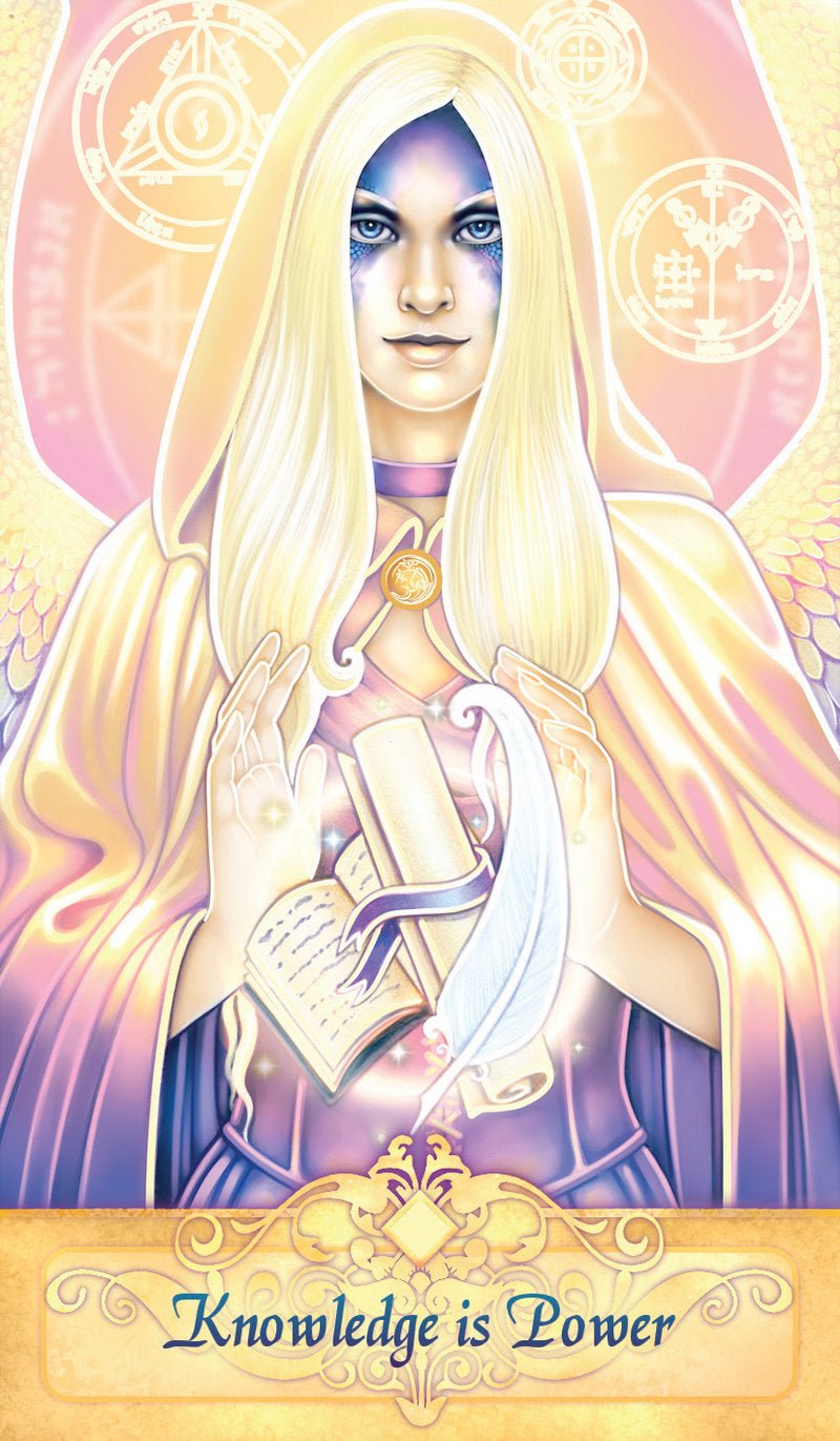 Seeker Oracle card offering a glimpse of the deck's sacred imagery — Eternal Spirit