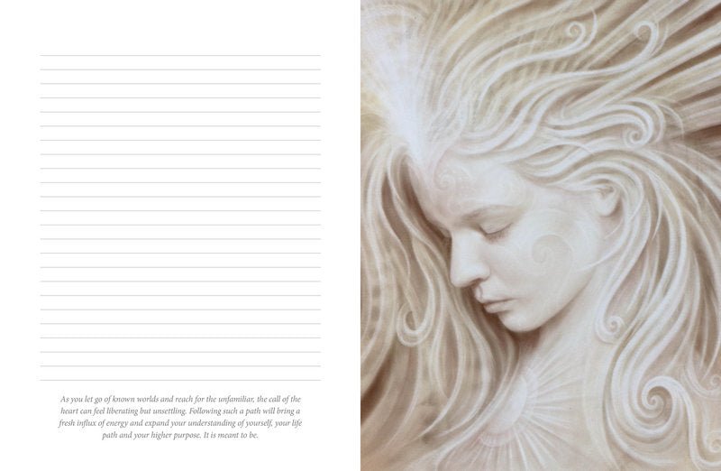 White Light Journal offering a glimpse of the journal's inner pages — Eternal Spirit