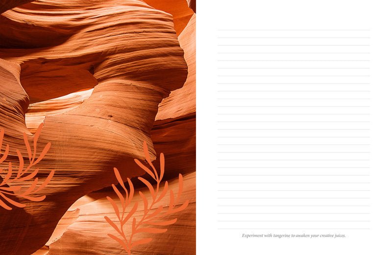 Colour Healing Journal illustrating the journal's meditative design — Eternal Spirit