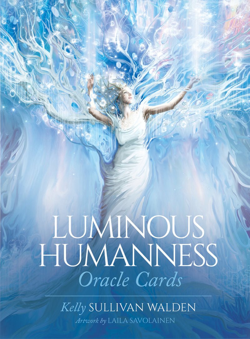 Luminous Humanness Oracle Cards box with ethereal light figure — Eternal Spirit