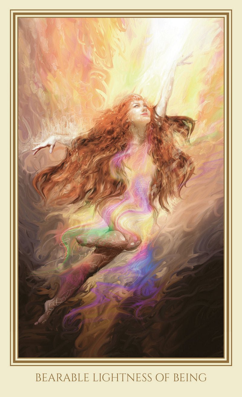 Luminous Humanness Oracle card revealing the deck's deeply layered symbolism — Eternal Spirit
