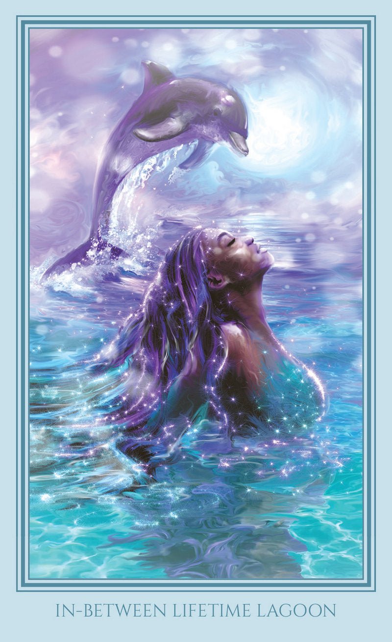 Luminous Humanness Oracle card portraying the deck's otherworldly aesthetic — Eternal Spirit