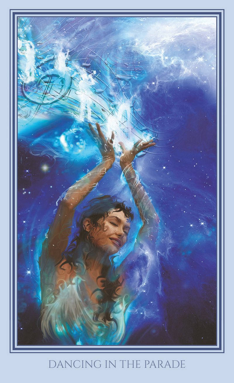 Luminous Humanness Oracle card demonstrating the deck's inspired artistry — Eternal Spirit