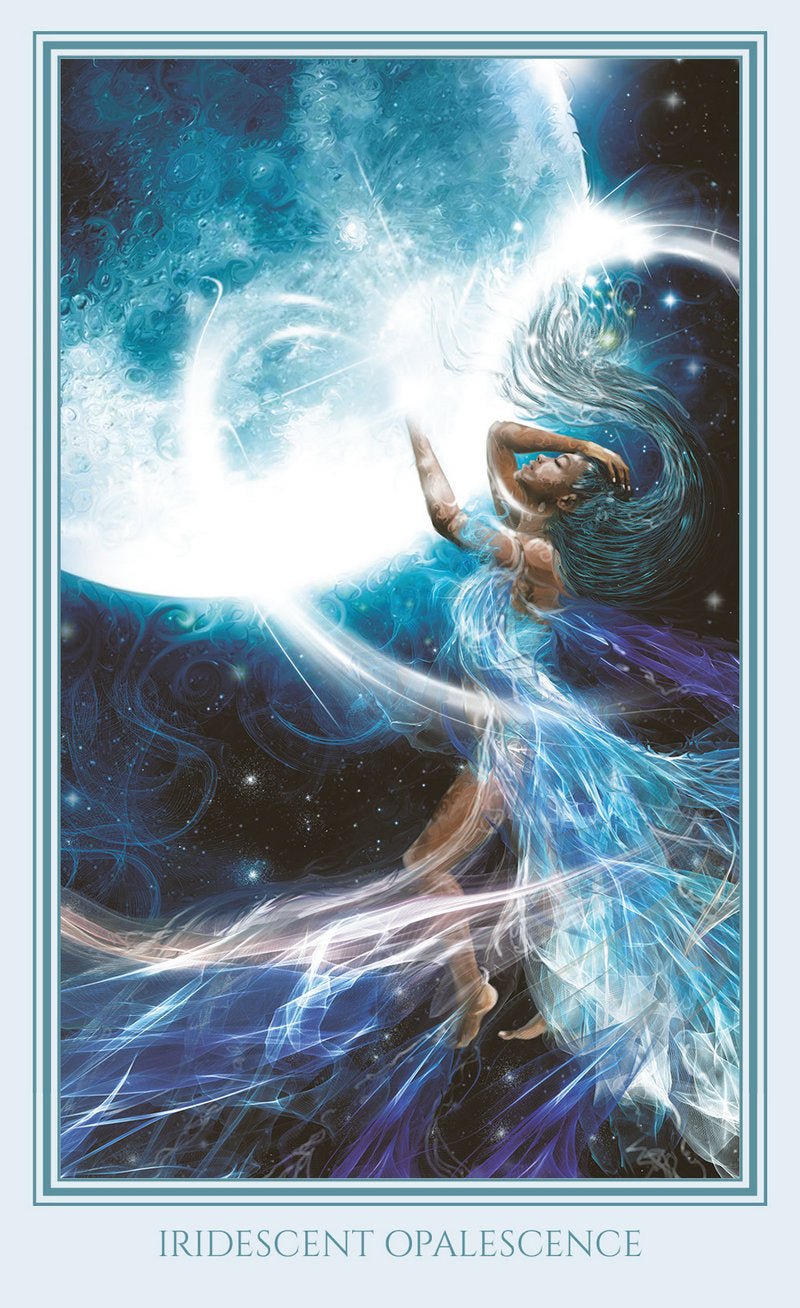 Luminous Humanness Oracle card exhibiting the deck's transformative card art — Eternal Spirit