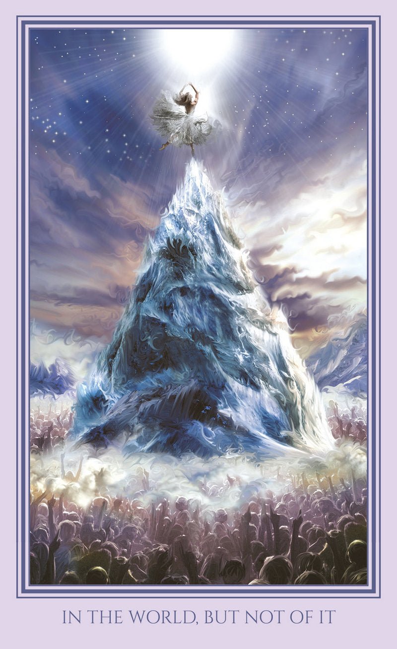 Luminous Humanness Oracle card celebrating the deck's unique visual language — Eternal Spirit