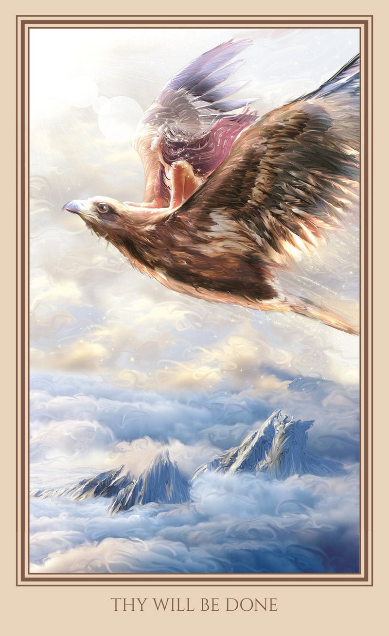 Luminous Humanness Oracle card revealing the deck's mystical artwork — Eternal Spirit