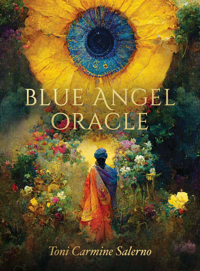 Blue Angel Oracle box with ethereal woman in flowing robes by Toni Carmine Salerno — Eternal Spirit