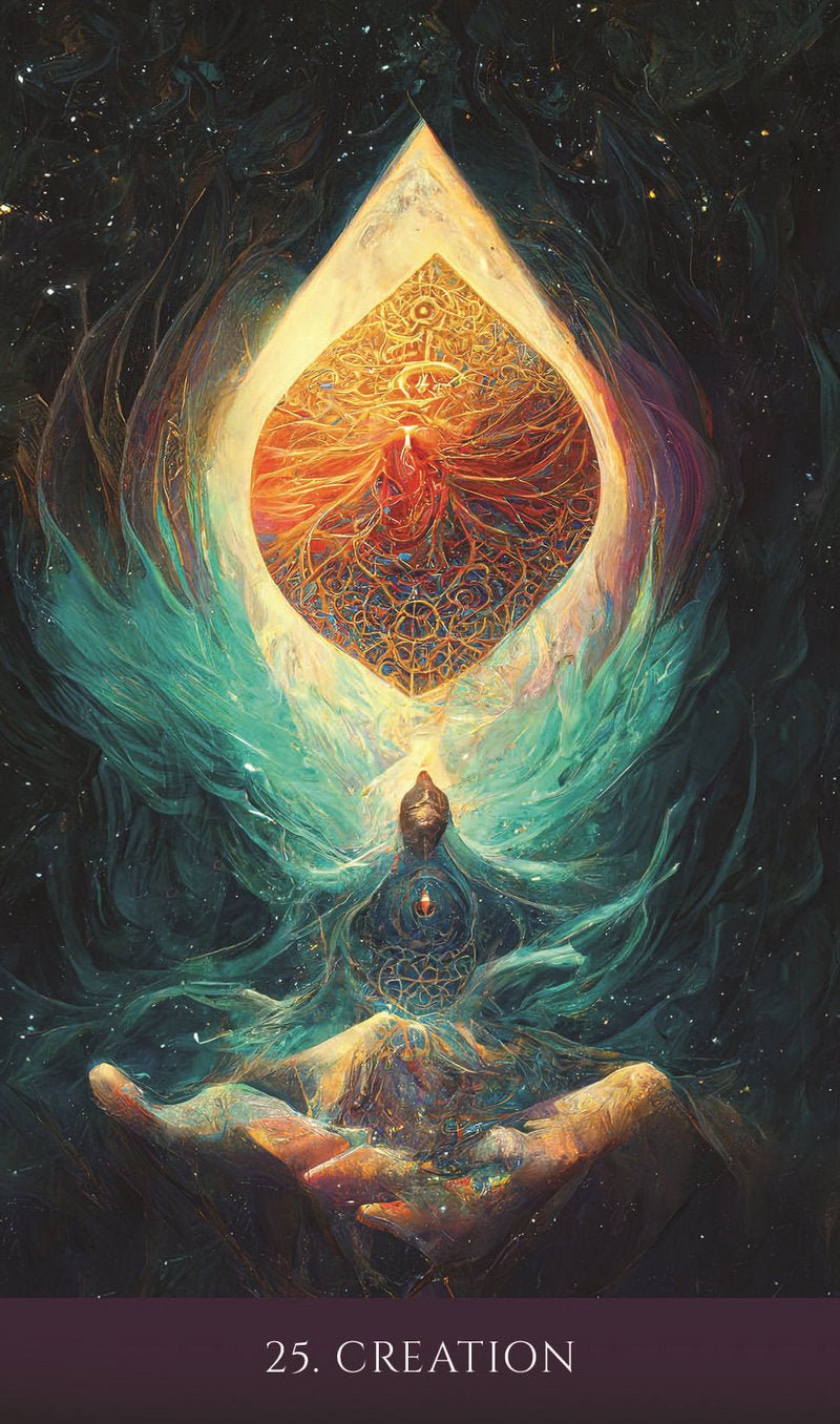 Blue Angel Oracle card unveiling the deck's spiritual symbolism — Eternal Spirit