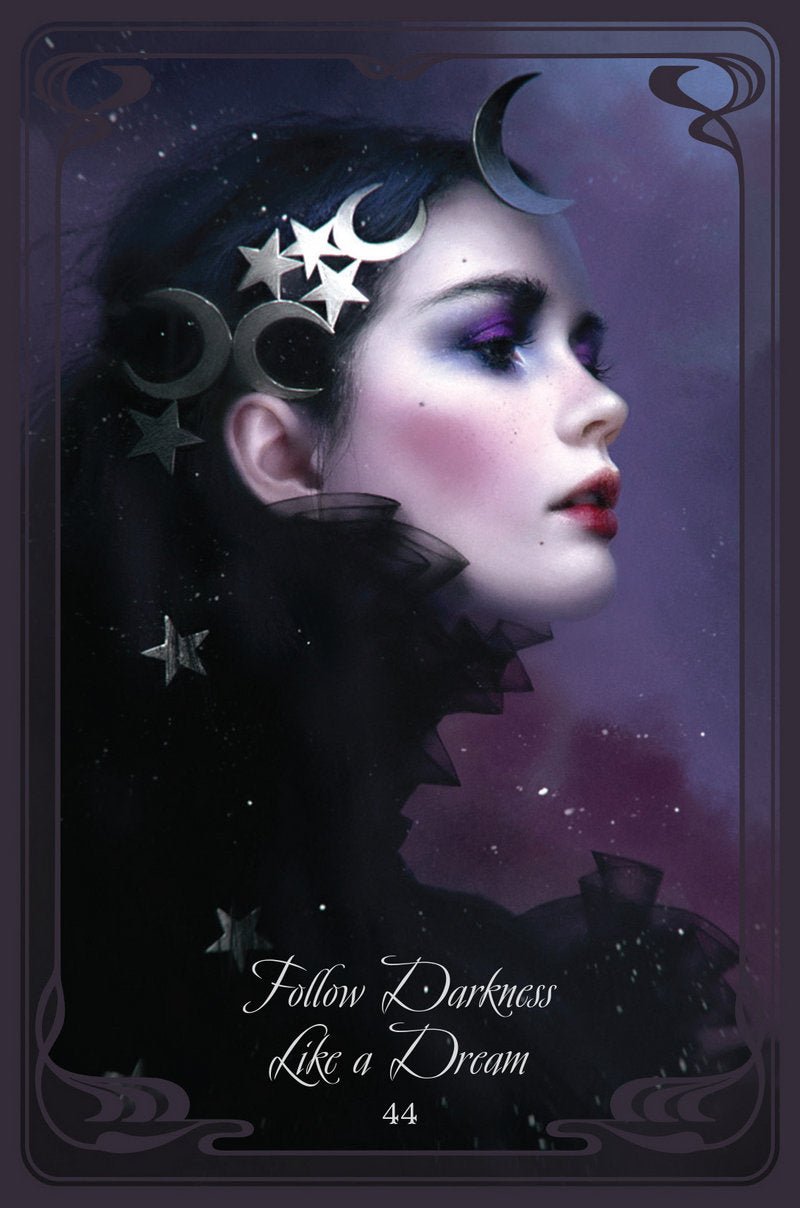 The Queen Mab Oracle card highlighting the deck's symbolic art — Eternal Spirit