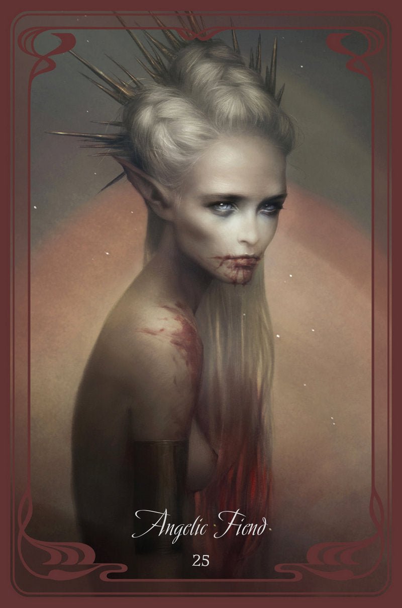 The Queen Mab Oracle card illuminating the deck's rich colour palette — Eternal Spirit