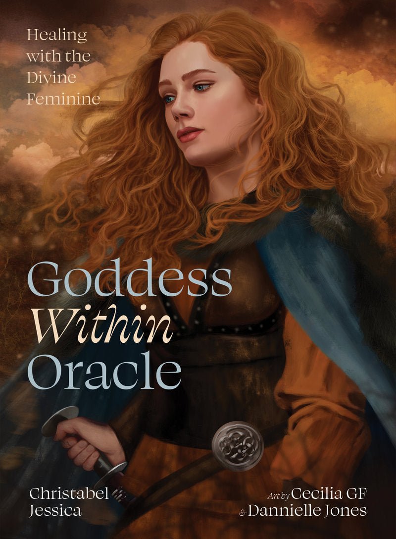 Goddess Within Oracle box with red-haired goddess in nature — Eternal Spirit