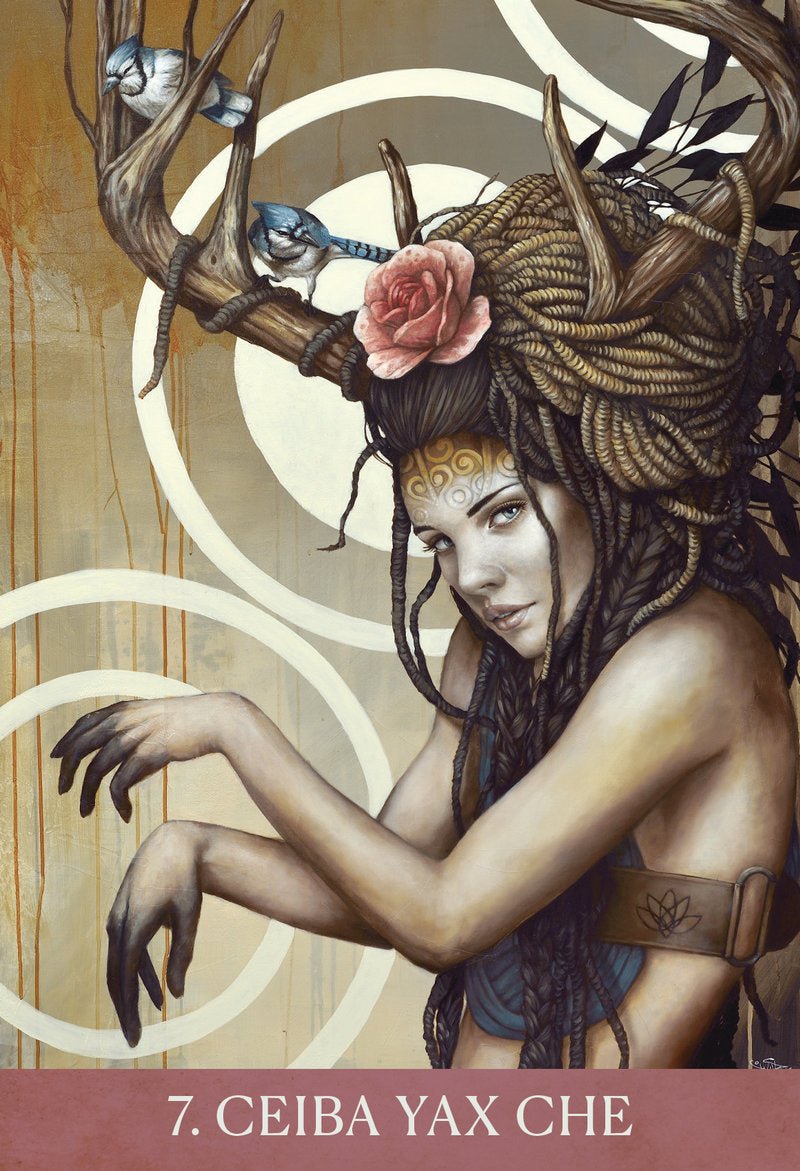 Medicine Heart Oracle card displaying the deck's hand-painted illustrations — Eternal Spirit