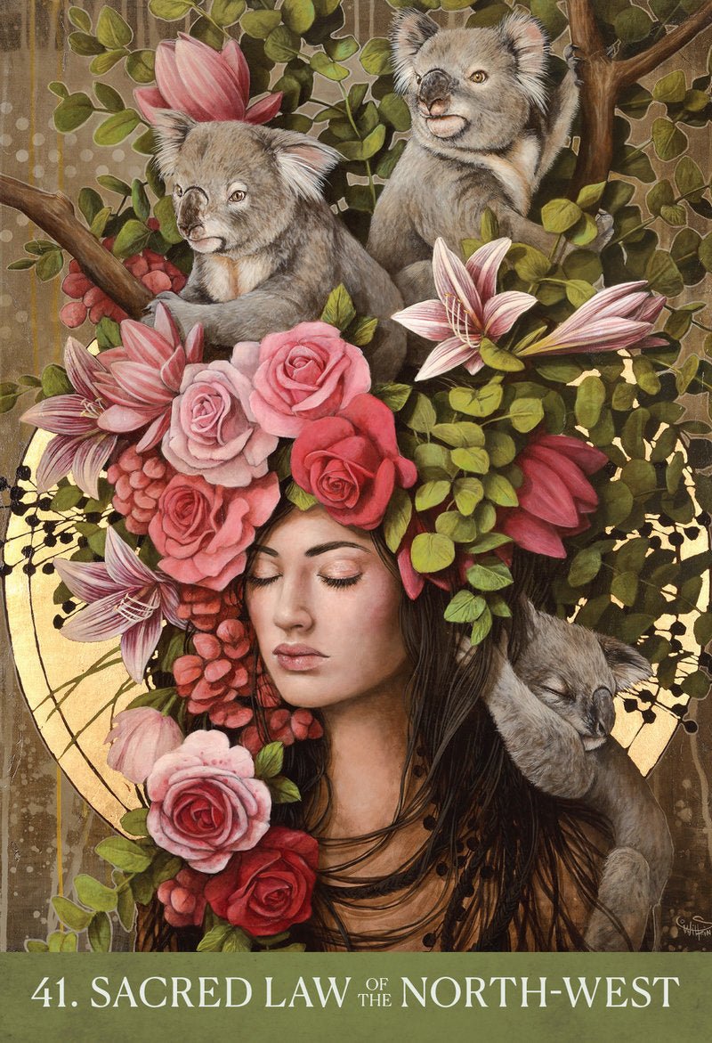 Medicine Heart Oracle card revealing the deck's mystical artwork — Eternal Spirit
