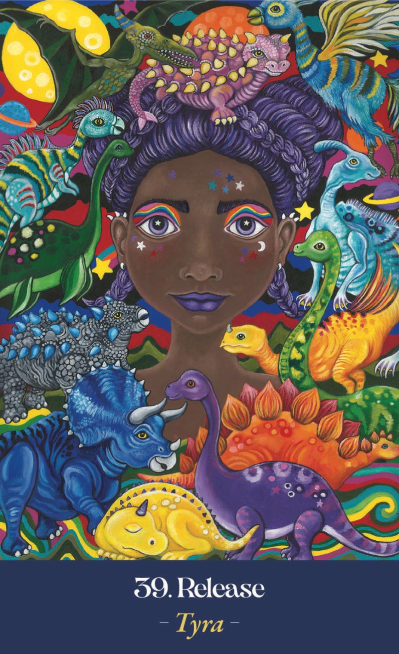 Earth Mothers Oracle card illuminating the deck's rich colour palette — Eternal Spirit